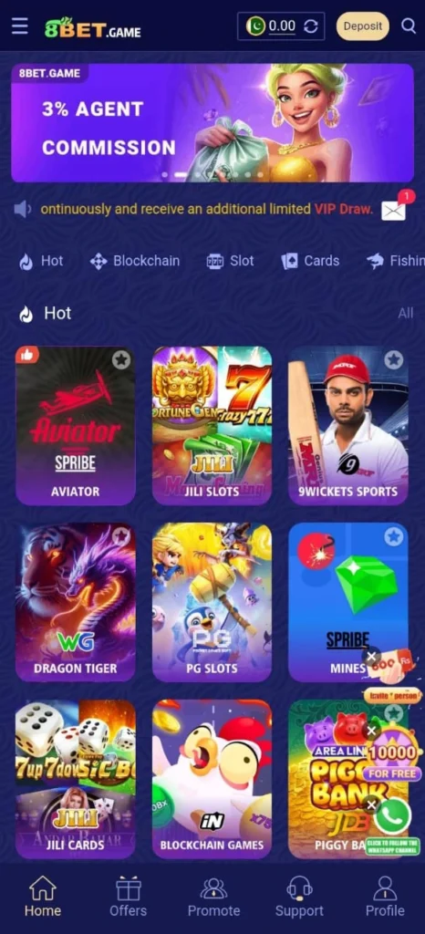 8 Bet Game